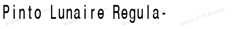 Pinto Lunaire Regula字体转换